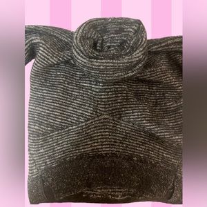 All Saints Striped Long Turtleneck Sweater